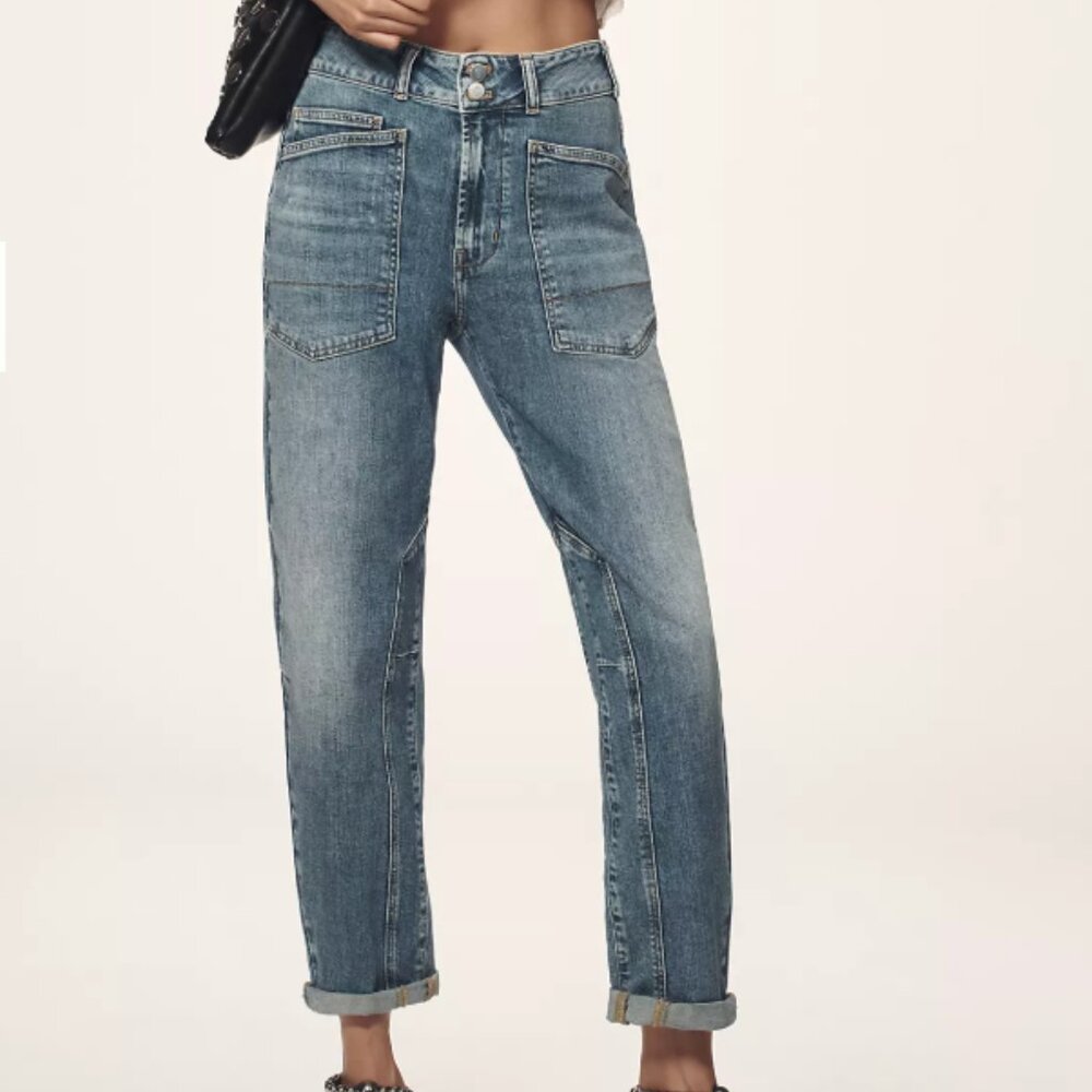 Anthropologie The Wanderer Mid-Rise Relaxed Jeans by Pilcro